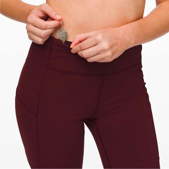 Lululemon Speed Up Tight 31" Garnet 6 Tall Burgundy - Picture 4 of 12